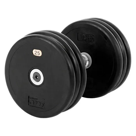 Dumbbells made of rubber, 25 kg, one piece