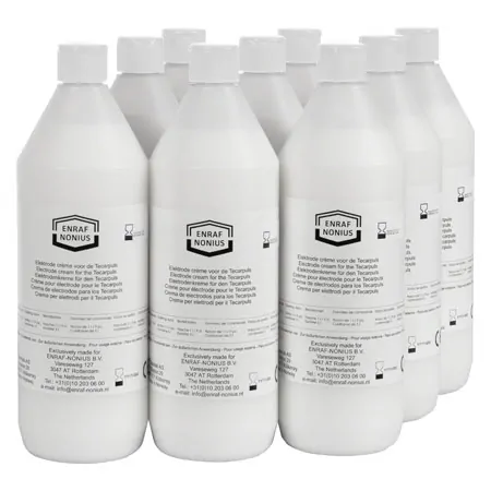 Electrode cream for Skanlab/TECARPULS 9 bottles of 1 liter each