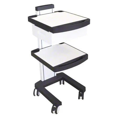 Enraf-Nonius equipment trolley, white / anthracite
