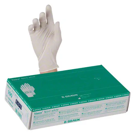 Examination Gloves Vasco Nitrile white, size XL / 9-10, powder and latex free, 90 pieces