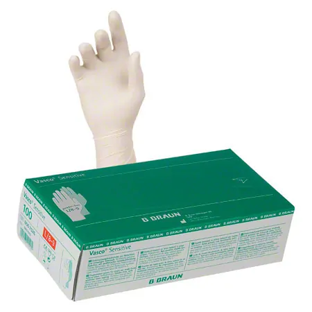 Examination gloves made of latex, size L / 8-9, powder free, 100 pieces