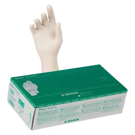 Examination gloves made of latex, size M / 7-8, powder free, 100 pieces