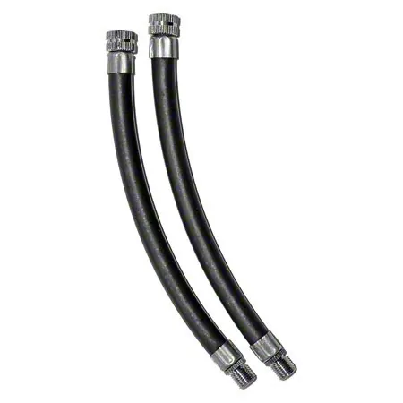 Extension-adapter for mini pump, 2x tube 14 cm with Schrader/Dunlop valve