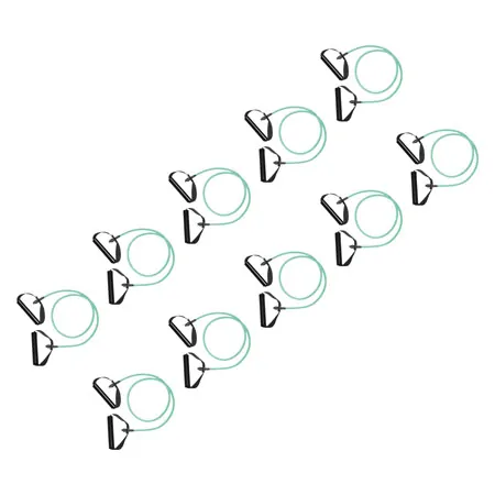 Fitness Tube, medium, green, set of 10