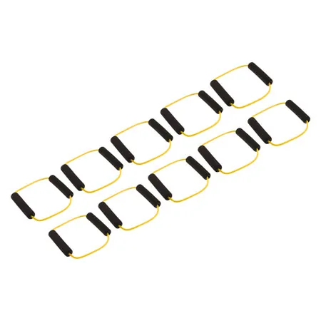Fitness ring, light, yellow, set of 10