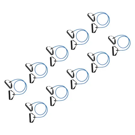 Fitness tube, extra thick, blue, set of 10