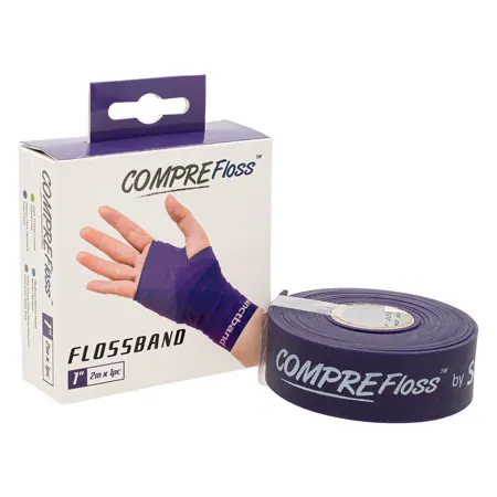 Flossband Level 3, 2 m x 2,5 cm, strong, purple