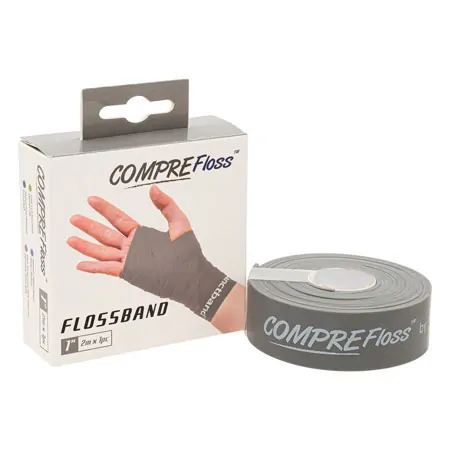 Flossband Level 4, 2 m x 2,5 cm, extra strong, grey