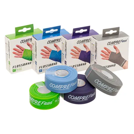 Flossband Set Level 1-4, 2 m x 2,5 cm, set of 4