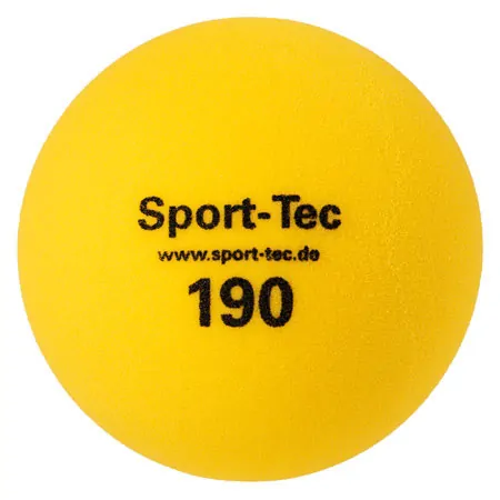 Foam ball uncoated,  18 cm, yellow