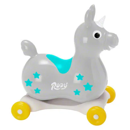 GYMNIC bouncing animal unicorn Rody Magical Unicorn with roll tub