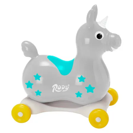 GYMNIC bouncing animal unicorn Rody Magical Unicorn with roll tub