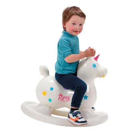 GYMNIC bouncing animal unicorn Rody Magical Unicorn with swing tub