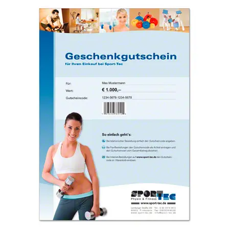 Gift voucher worth 1000 euros