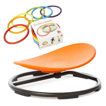 Gonge coordination set, 7 pcs carousel play top + activity rings
