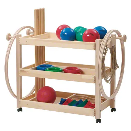 Gymnastics equipment trolley standard set, 44-piece