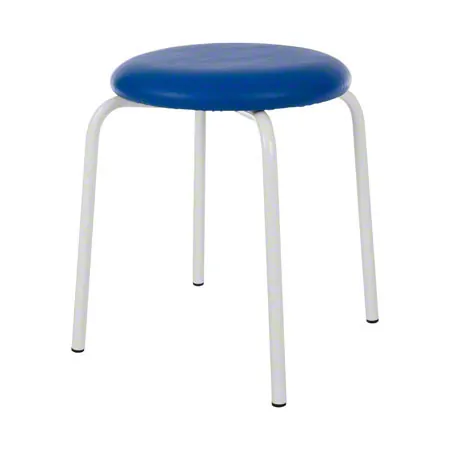 Gymnastics stool standard with cushion,    38 cm, frame color white