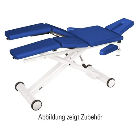 HWK Therapy table Solid Lymph / Manu Hydraulik with 3 pcs. Headboard, LxWxH 195x65x46-89 cm