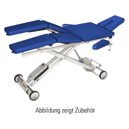 HWK Therapy table Solid Lymph / Manu battery with 3 pcs. Headboard, LxWxH 195x65x46-89 cm