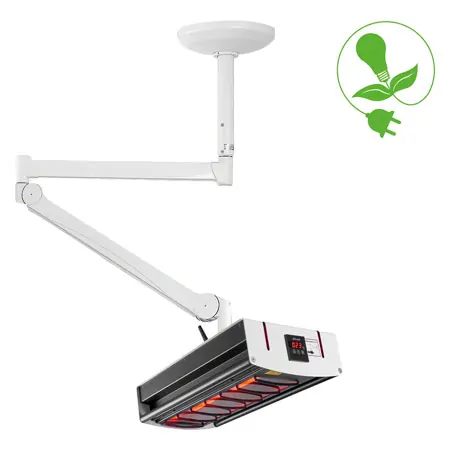 Halogen infrared heater IRS 2, ceiling model for ceilings from 2,49 - 2,53 m height