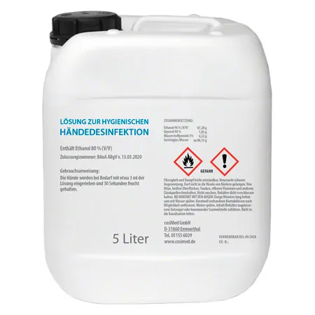 Hand disinfectant, 5 l
