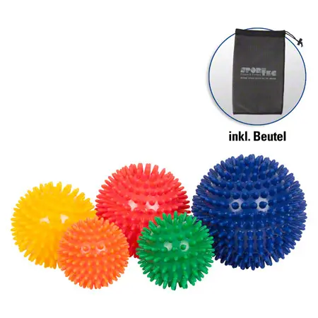 Hedgehog ball medium, set of 5, incl. storage bag