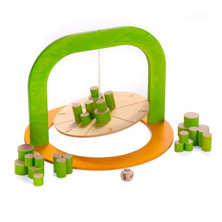Impostor wooden skill game for 2-4 players