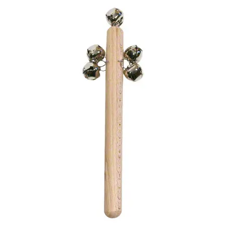 Jingle bell made of hardwood, 5 bells