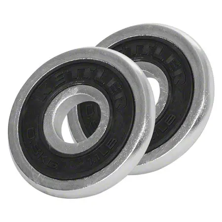 KETTLER dumbbell weight chrome / rubber,  3 cm, 0.5 kg, pair