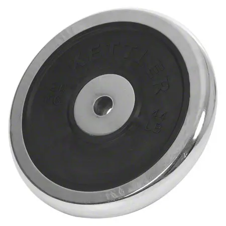 KETTLER dumbbell weight chrome / rubber,  3 cm, 20 kg, piece