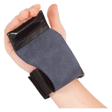 Lat pull support made of leather with Velcro fastener, pair