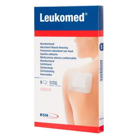 Leukomed bandage, 8x15 cm, 5 pieces
