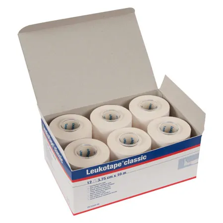 Leukotape classic, 10 m x 3.75 cm, white, 12 pieces