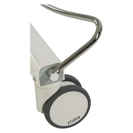 Lojer Central braked double castors 125 mm
