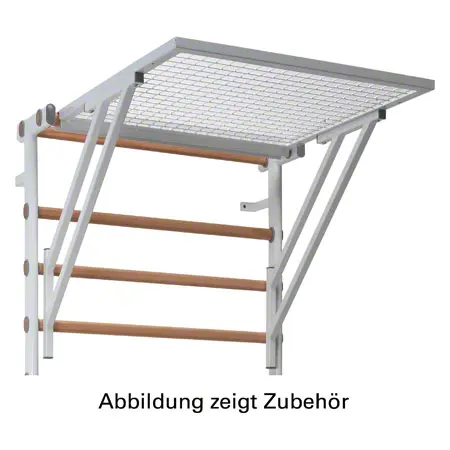 Loop grid for wall bars metal / wood