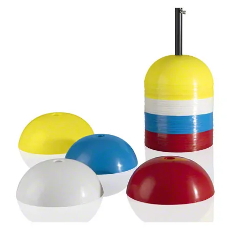 Marker hemisphere with holder,  20 cm, set of 40