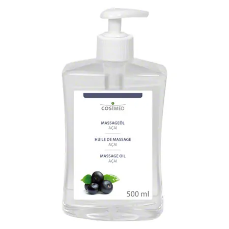 Massage Oil Acai with push down dispenser, 500 ml