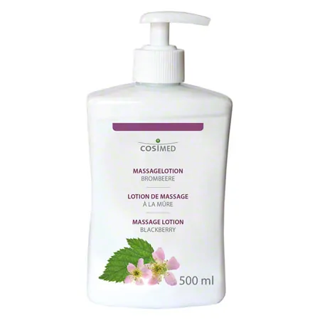 Massagelotion Blackberry with push down dispenser, 500 ml