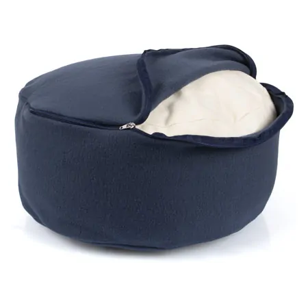 Meditation cushion with spelt husk,  40 cm incl. cover