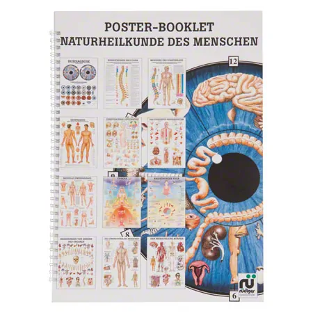 Mini poster booklet - naturopathy of humans - , LxW 34x24 cm, 12 posters