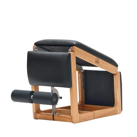 NOHRD Abdominal and Back Trainer Triatrainer, oak, pleather