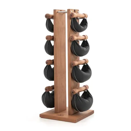 NOHRD Swing Tower incl. 8 Swing dumbbells, 40 kg, cherry