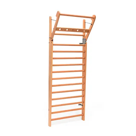 NOHRD Wall bars cherry, foldout, HxWxD 230x80x13 cm, 14 bars