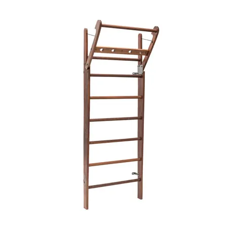 NOHRD Wall bars nut tree, foldout, HxWxD 230x80x13 cm, 10 bars