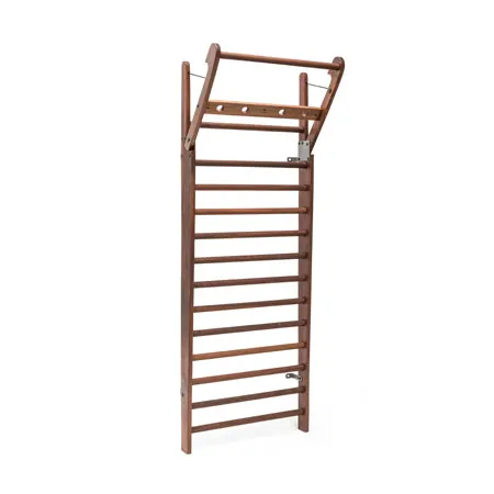 NOHRD Wall bars nut tree, foldout, HxWxD 230x80x13 cm, 14 bars