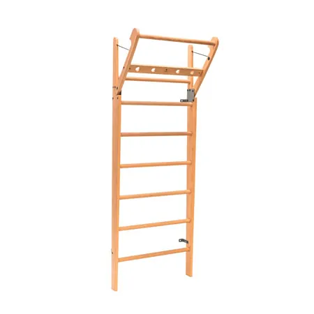 NOHRD Wall bars oak, foldout, HxWxD 230x80x13 cm, 10 bars