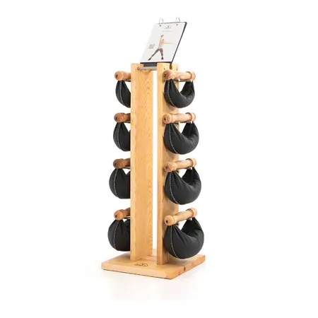 NOHrD Swing Tower incl. 8 Swing dumbbells, 40 kg, ash