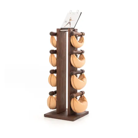 NOHrD Swing Tower incl. 8 Swing dumbbells, 40 kg, nut tree