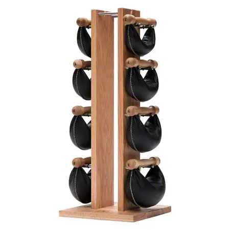 NOHrD Swing Tower incl. 8 Swing dumbbells, 40 kg, oak