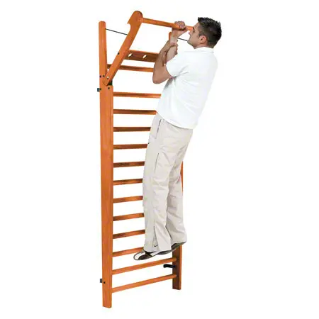 NOHrD Wall bars cherry, foldout, HxWxD 230x80x13 cm, 14 bars